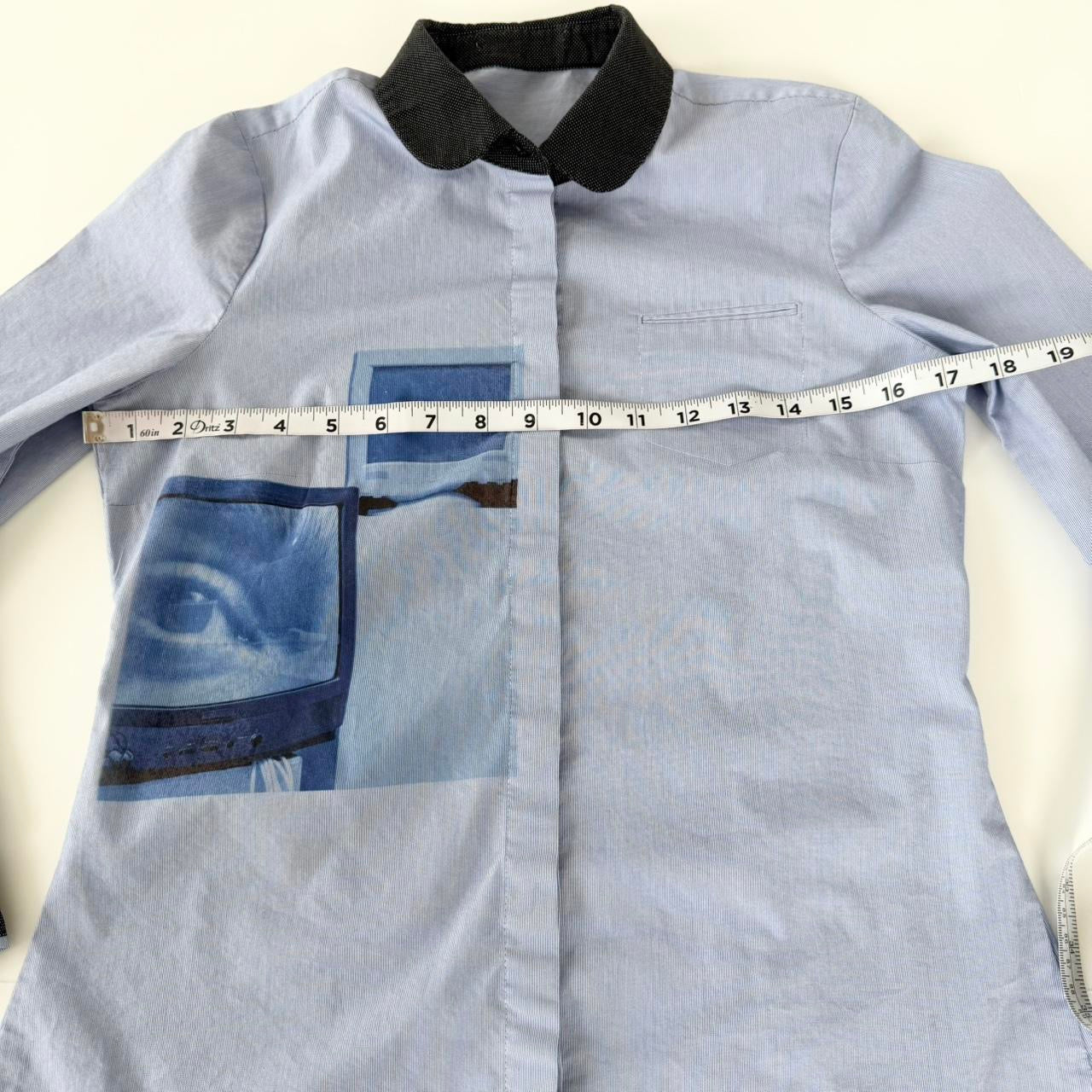 cyber core cotton button up shirt (s)