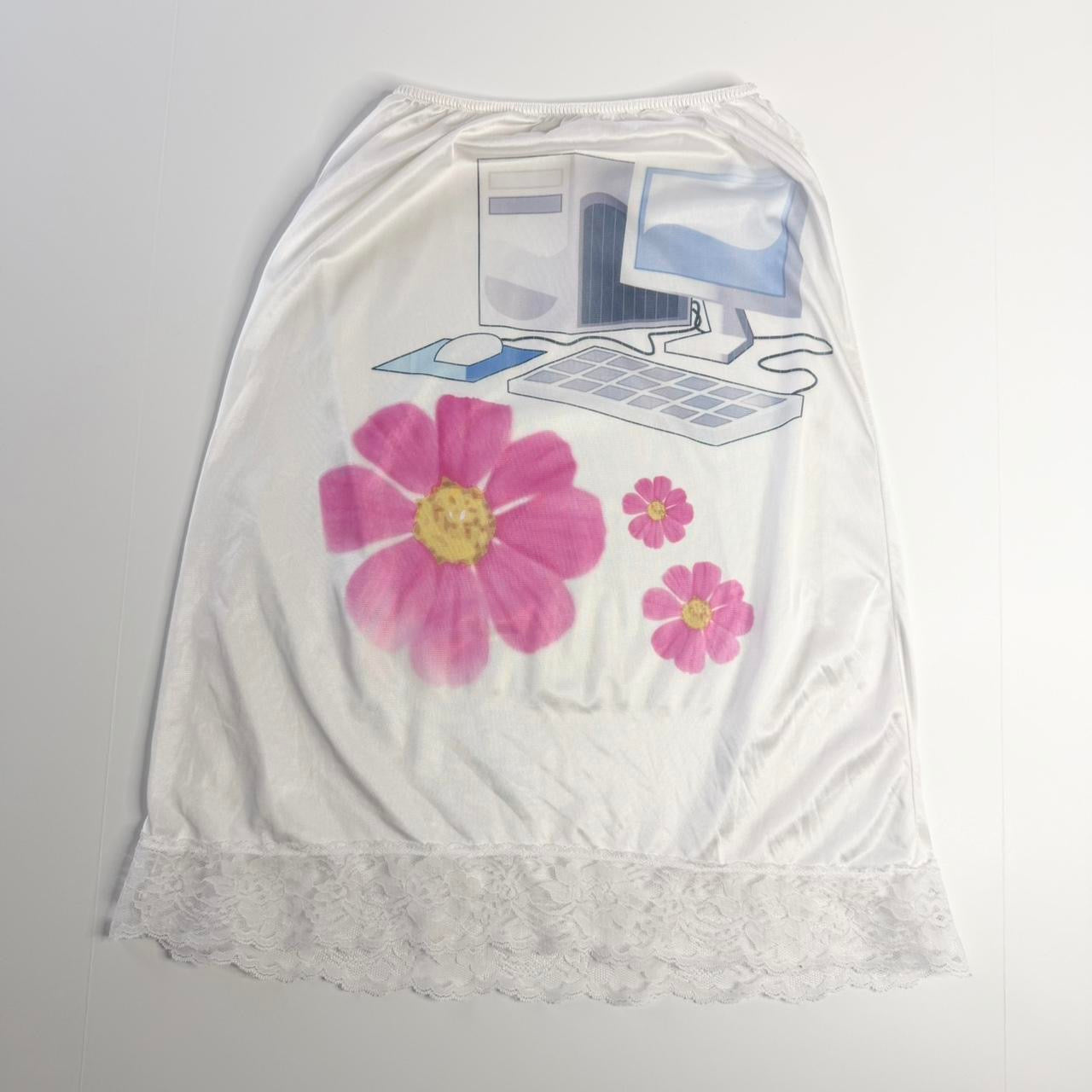 nostalgic clip art vintage slip skirt (m)