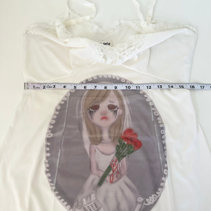 mechanical bride slip dress (large)