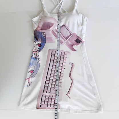 cyber core anime mini dress (xs)
