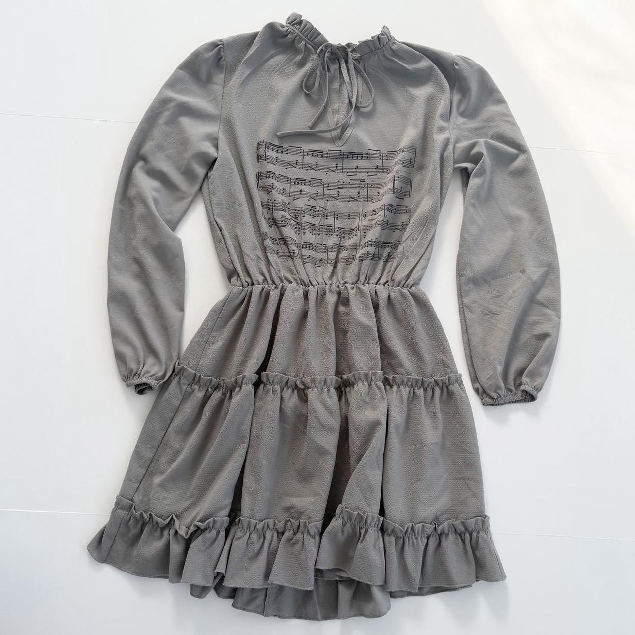 sheet music tiered dress (m)