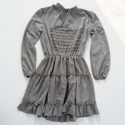 sheet music tiered dress (m)