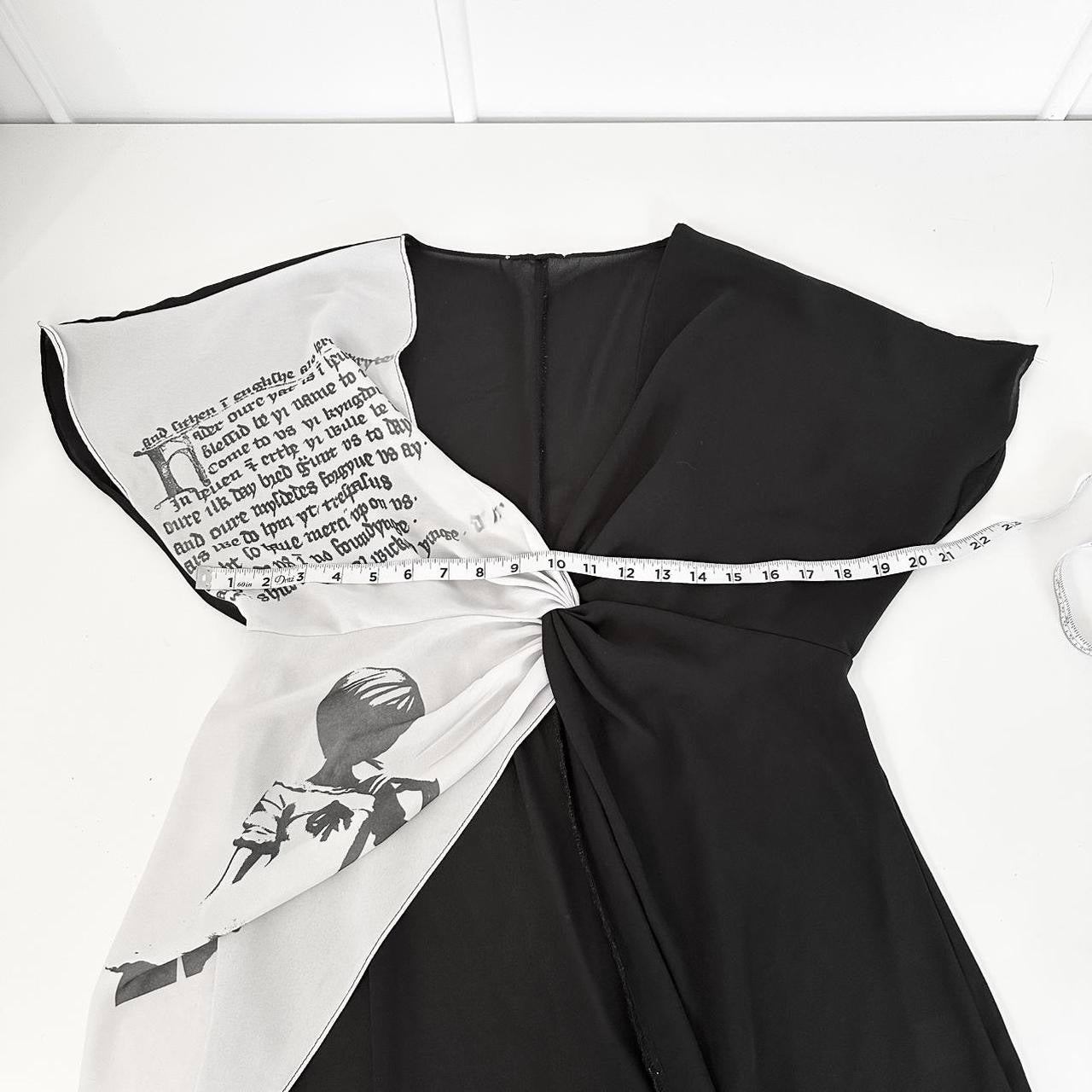shadow chiffon dress (m)