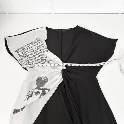shadow chiffon dress (m)
