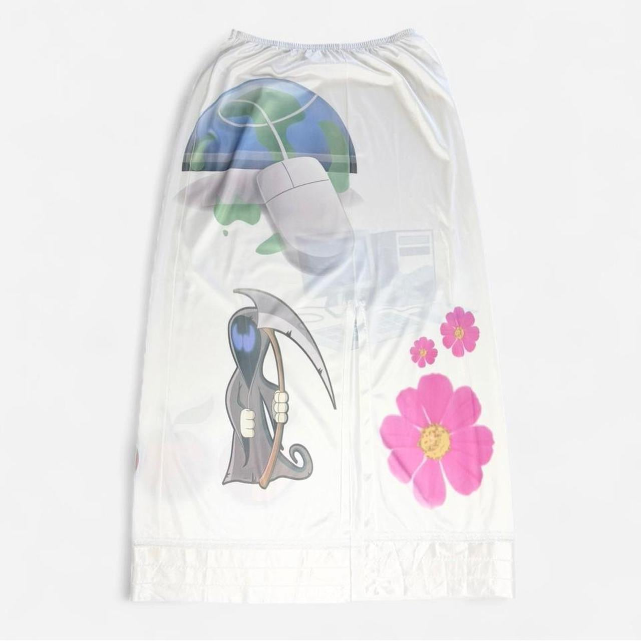 nostalgic clip art vintage slip skirt (m)