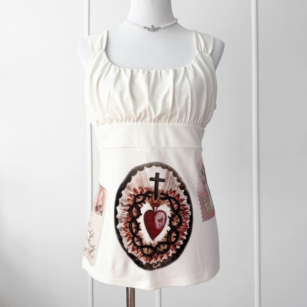 sacred heart babydoll top (large)