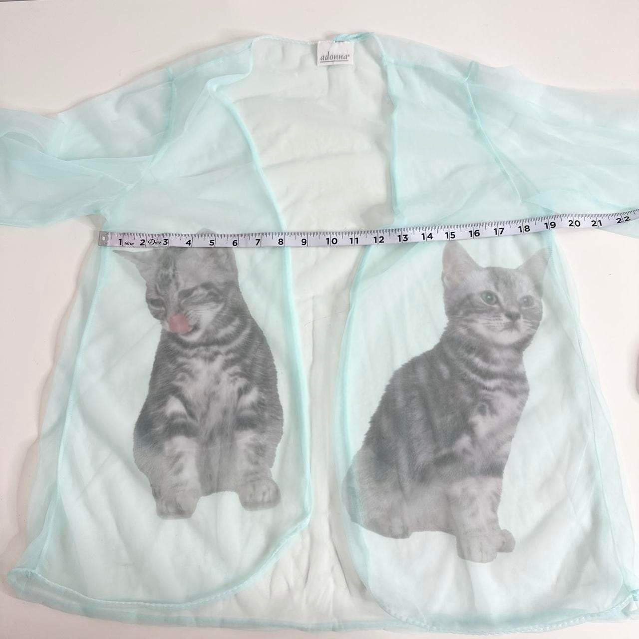 kittens sheer vintage shawl