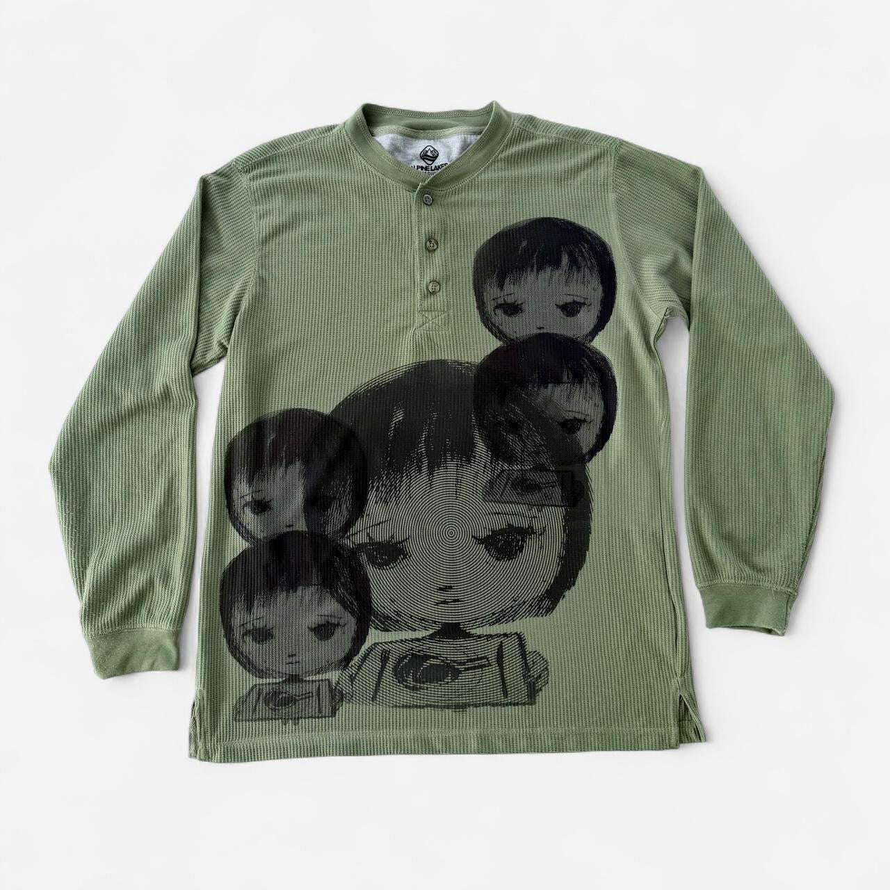 nervous girl men’s thermal shirt (m)