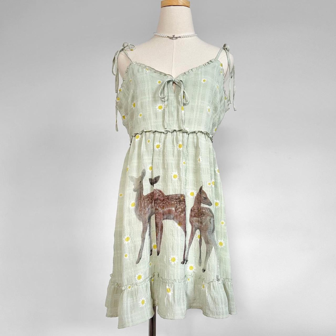 fawn floral dress (large)