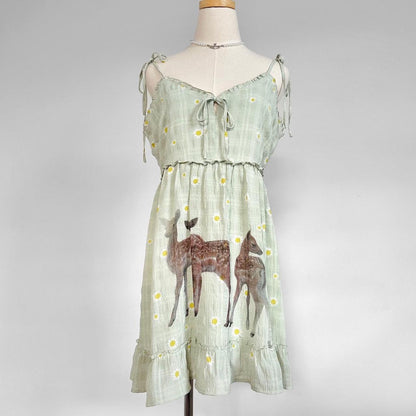 fawn floral dress (large)