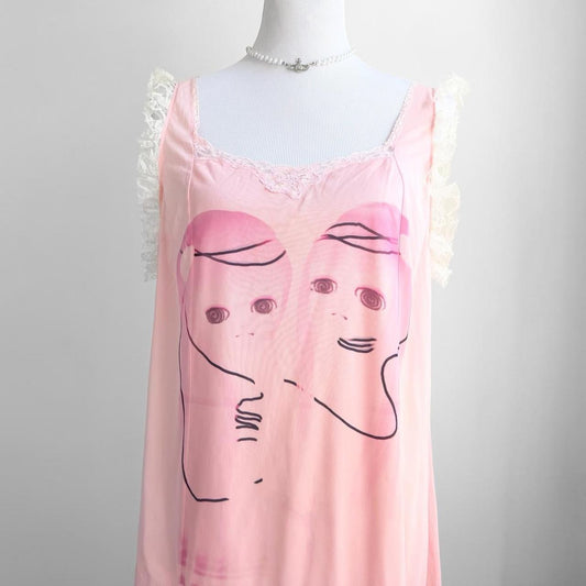 android twins vintage slip dress (xl)