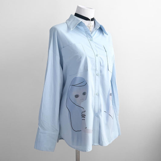 android twins button up shirt (xl)