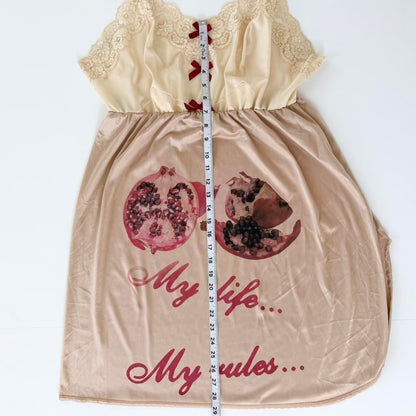 my life my rules slip dress (xl)