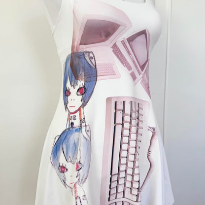 cyber core anime mini dress (xs)