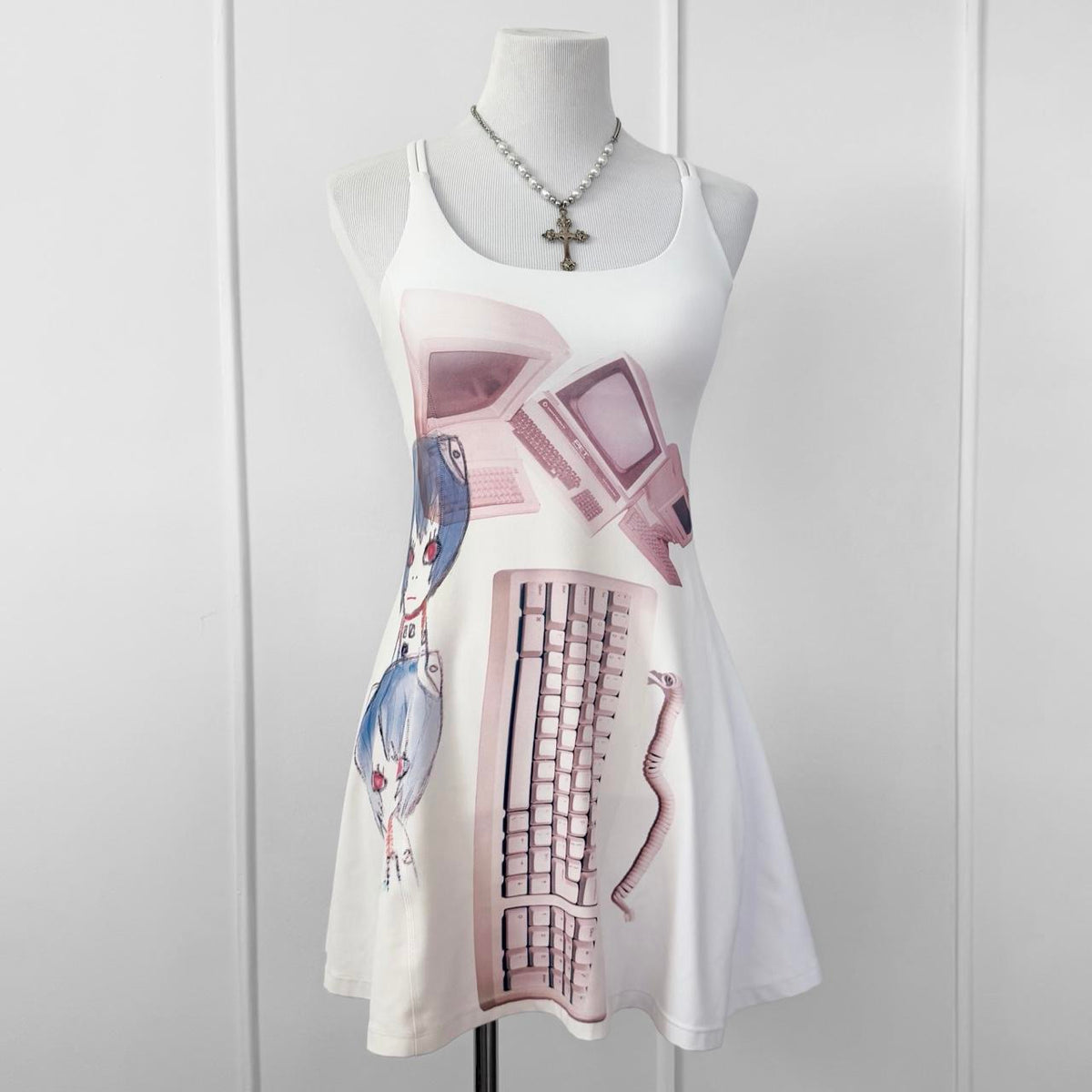 cyber core anime mini dress (xs)