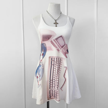 cyber core anime mini dress (xs)