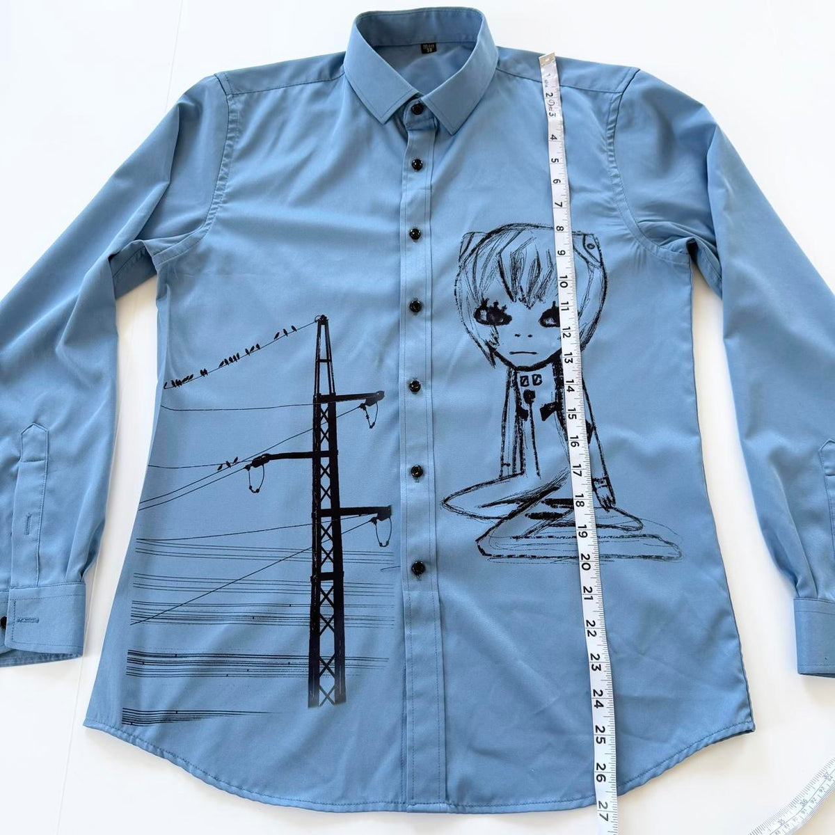 cyber core button up shirt (m/l)