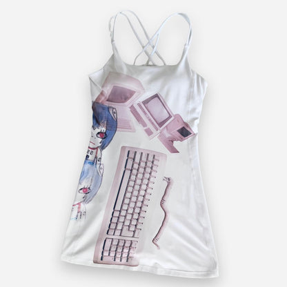 cyber core anime mini dress (xs)