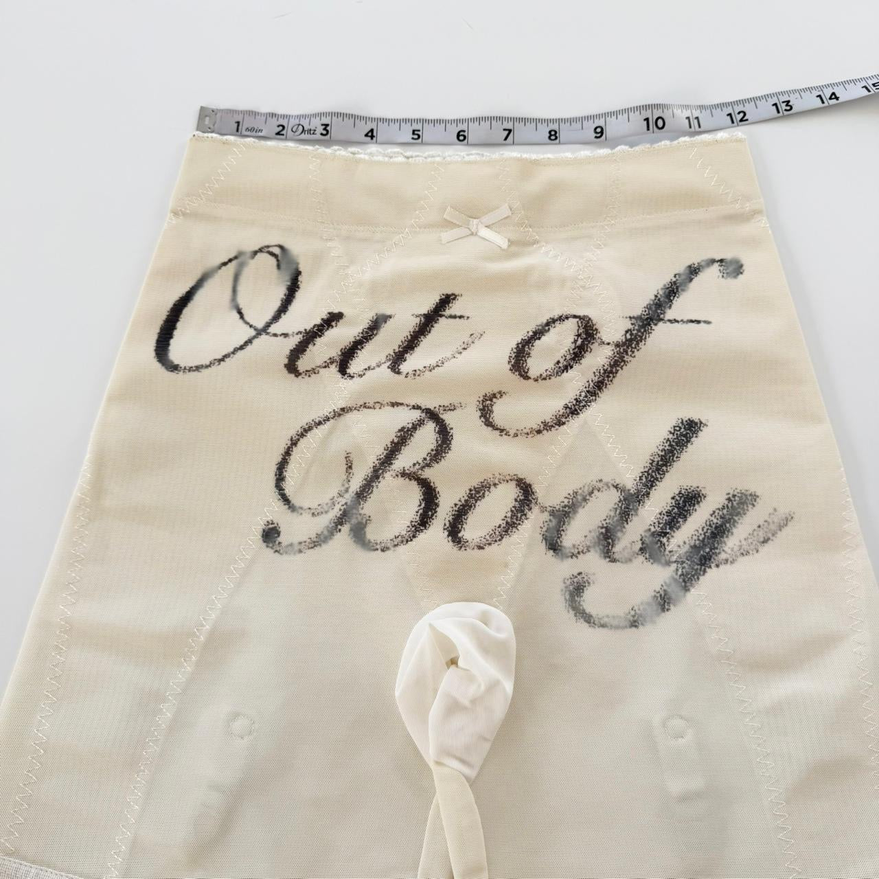 out of body vintage structured garter shorts (xl)