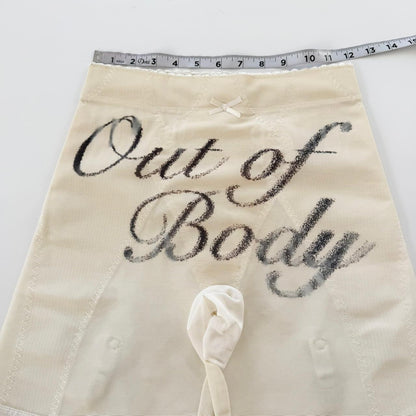 out of body vintage structured garter shorts (xl)