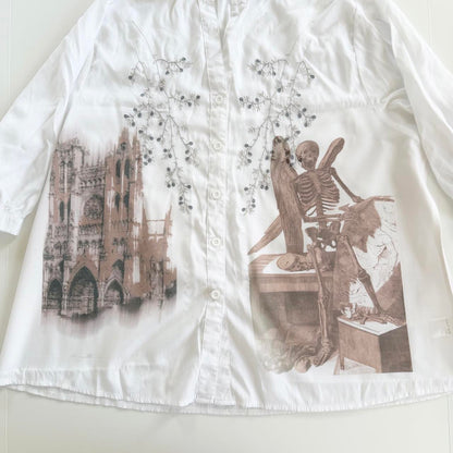 angel core embroidered blouse (xl)