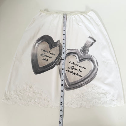 contagious locket vintage slip skirt (xs/s)