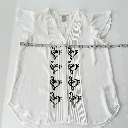 music clef heart blouse (m/l)