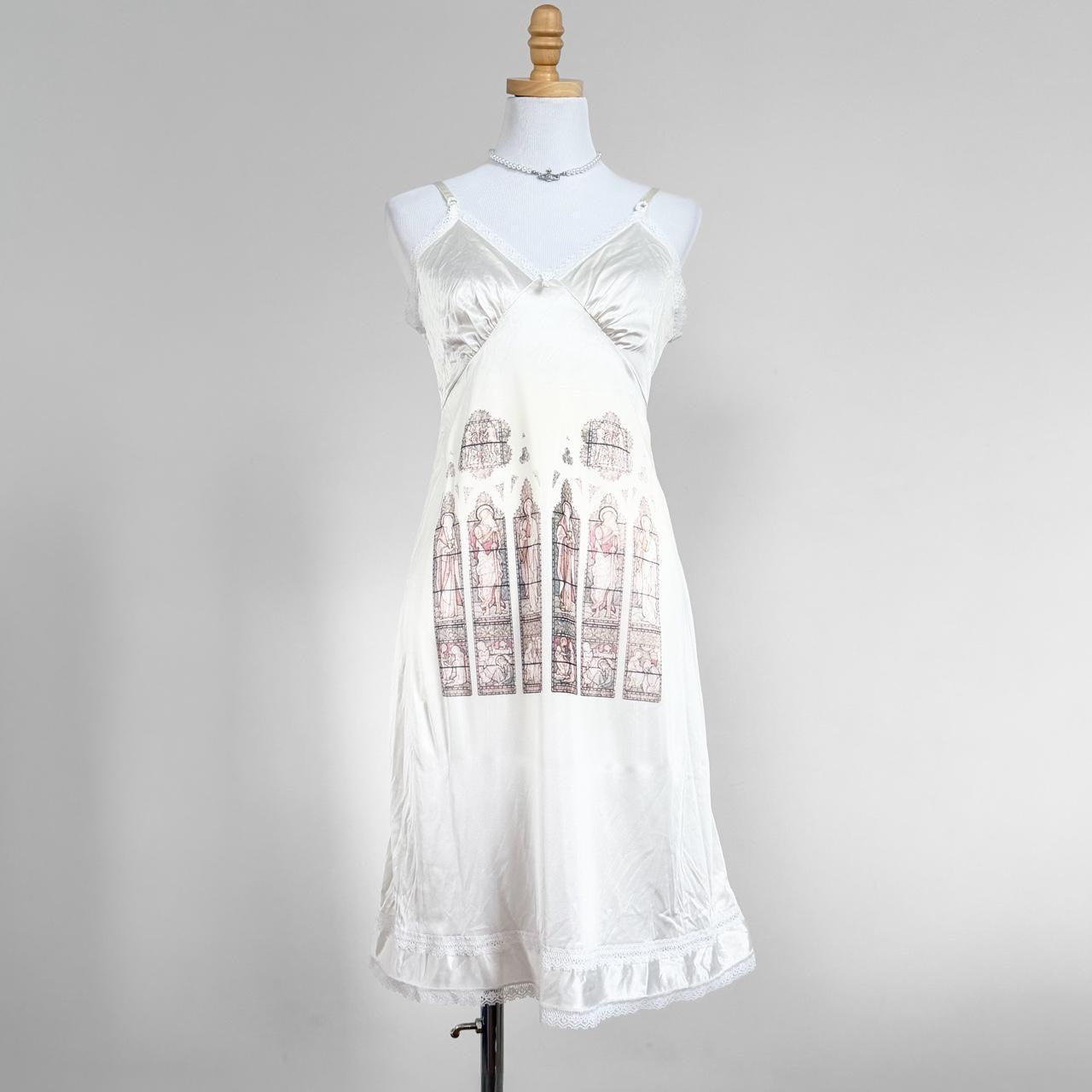 stained glass vintage slip dress (large)