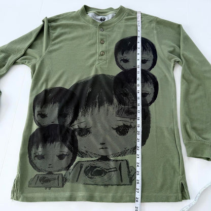 nervous girl men’s thermal shirt (m)