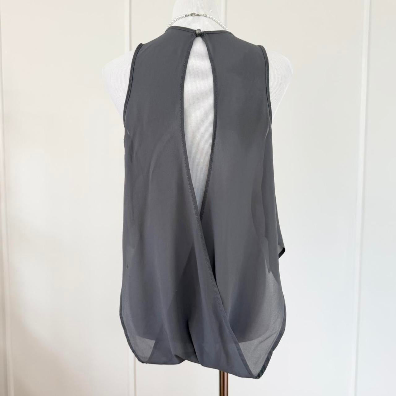 rosaries draped chiffon top (m)