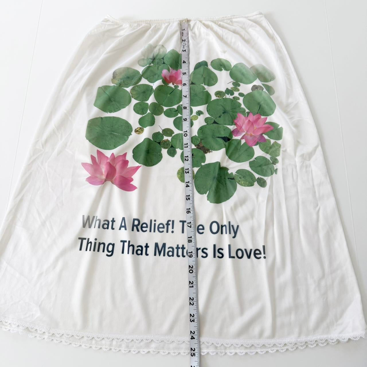 lily pads vintage slip skirt (large)