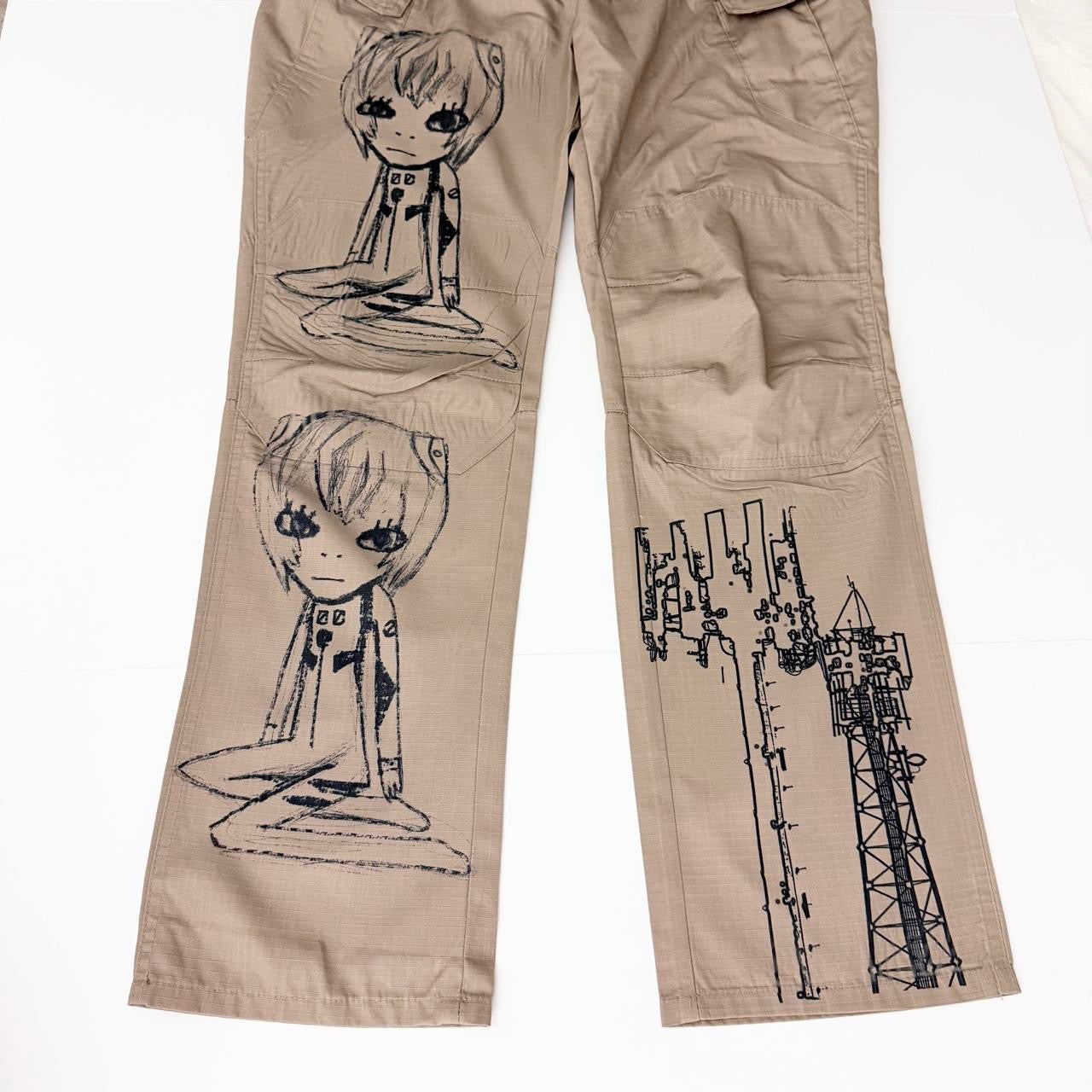 anime 5g tower cargo pants (xxl)