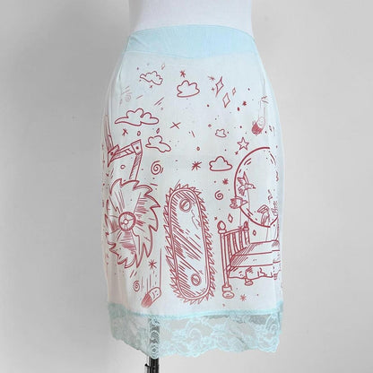 misadventures vintage slip skirt (xs/s)
