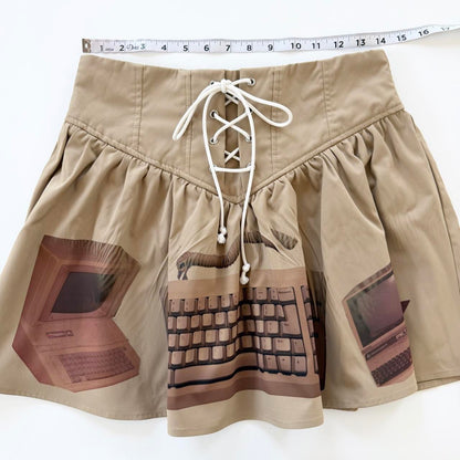my computer corset mini skirt (m)