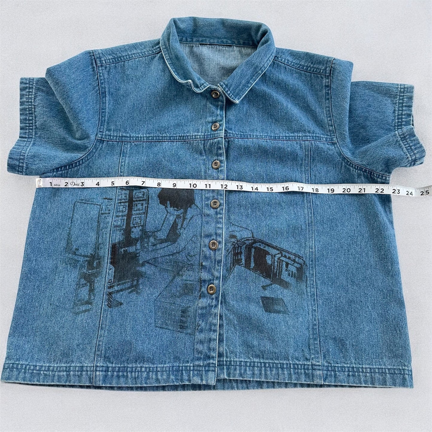 serial experiments denim shirt (unisex m)