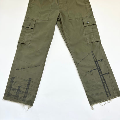 manga power lines military pants (30x27)