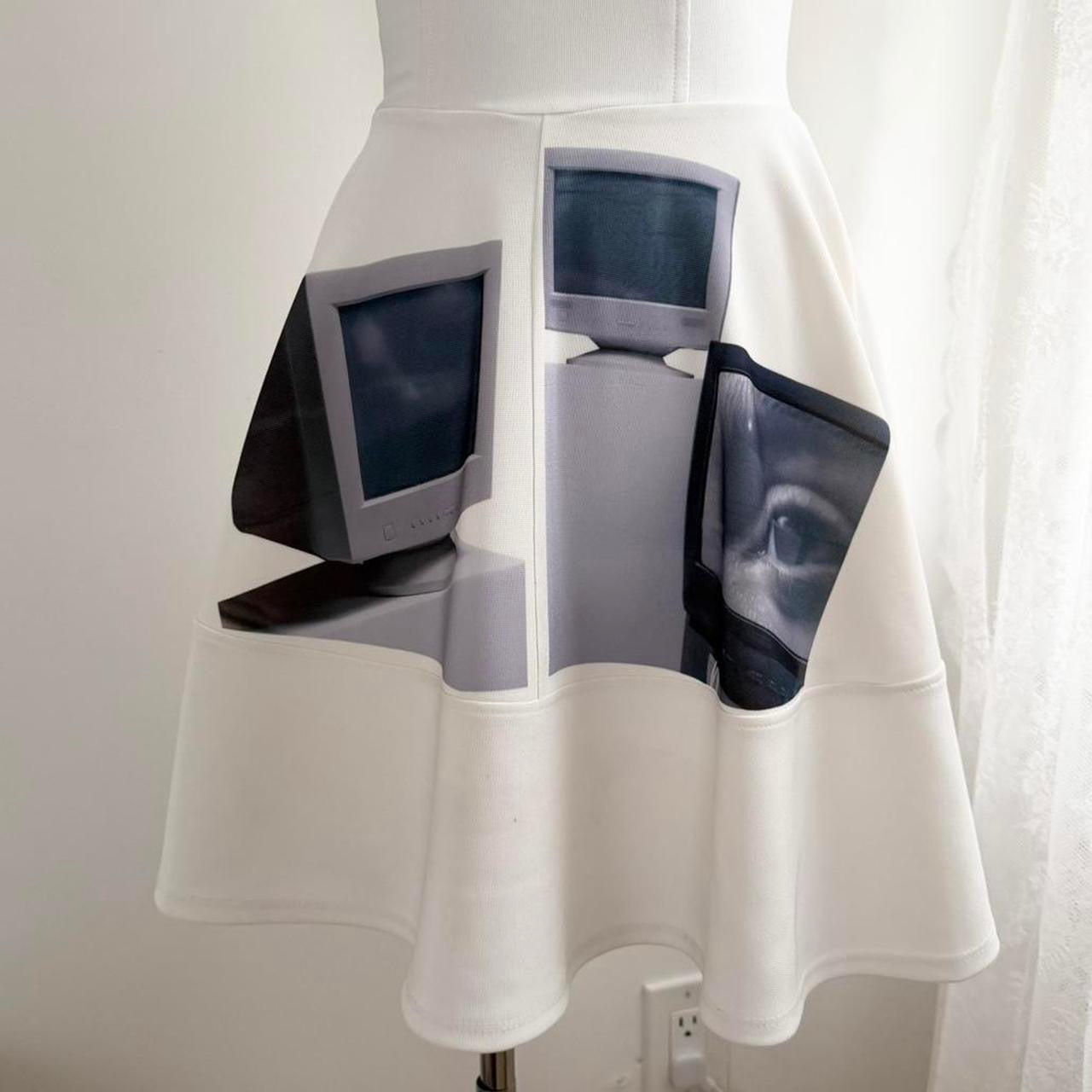 cyber core computer screens dress (xs)