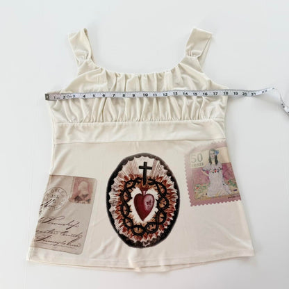 sacred heart babydoll top (large)