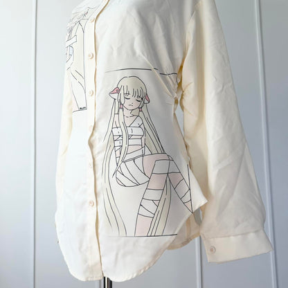 anime ruched shirt (m)
