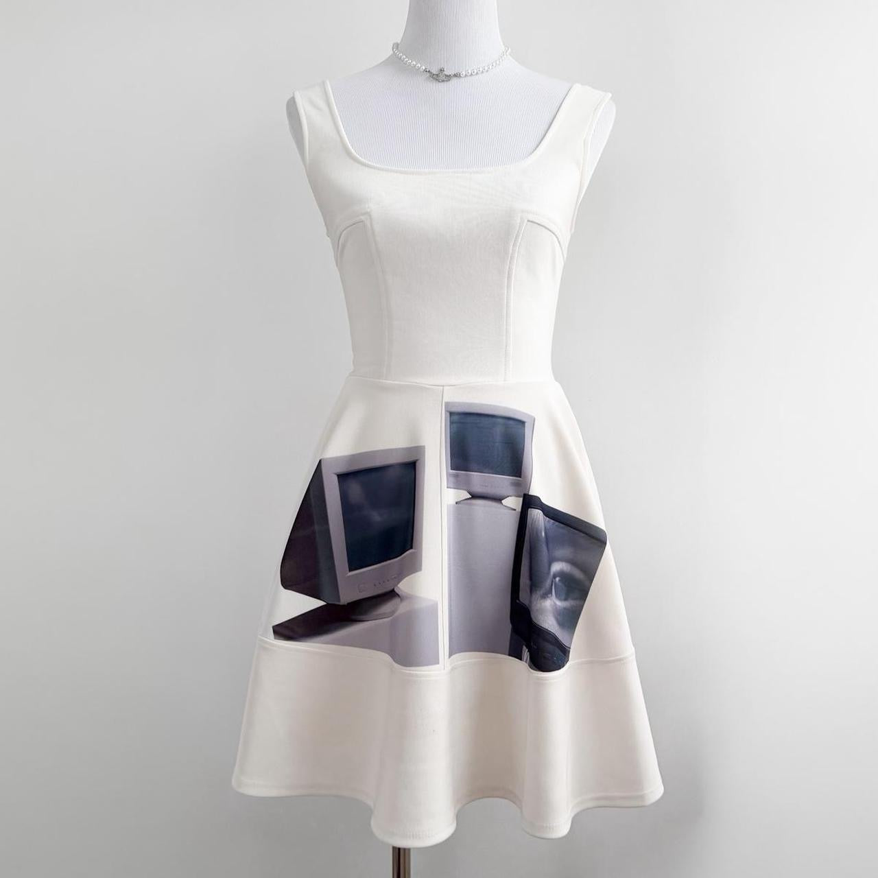 cyber core computer screens dress (xs)
