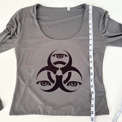 hazard angel scoop neck top (large)