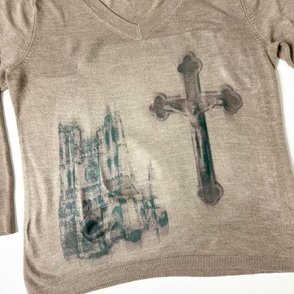 cathedral cross sweater (large)