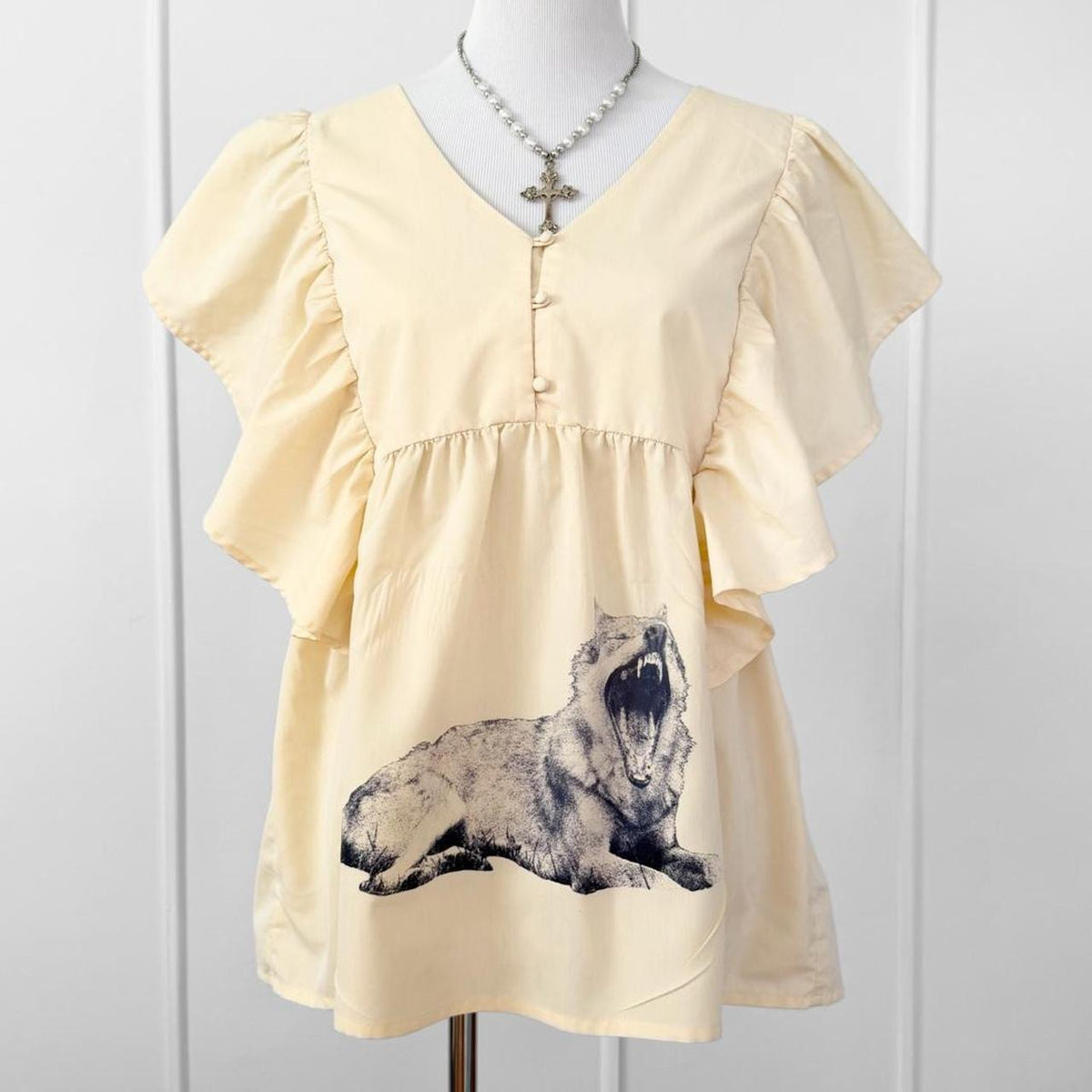 rawr ruffle blouse (xl)