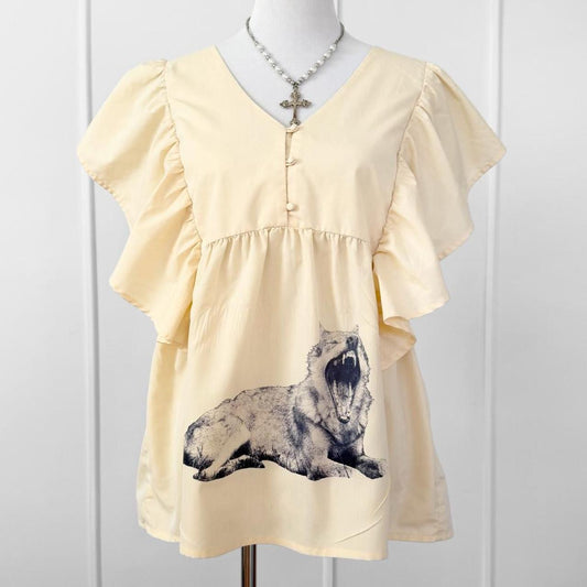 rawr ruffle blouse (xl)