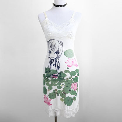 lily pads vintage slip dress (xs)