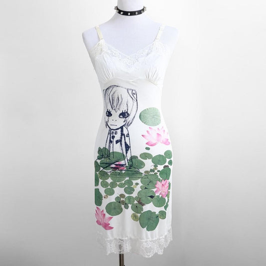 lily pads vintage slip dress (xs)