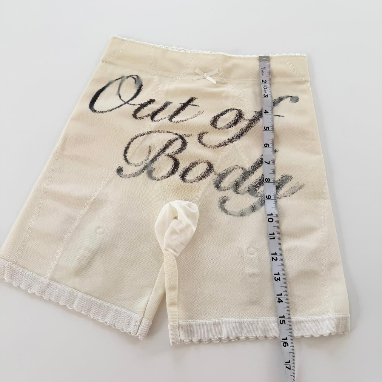 out of body vintage structured garter shorts (xl)
