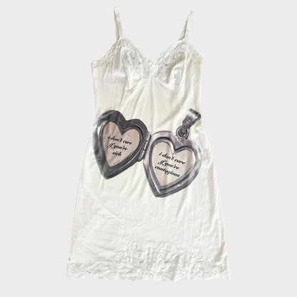 contagious locket vintage slip dress (s)