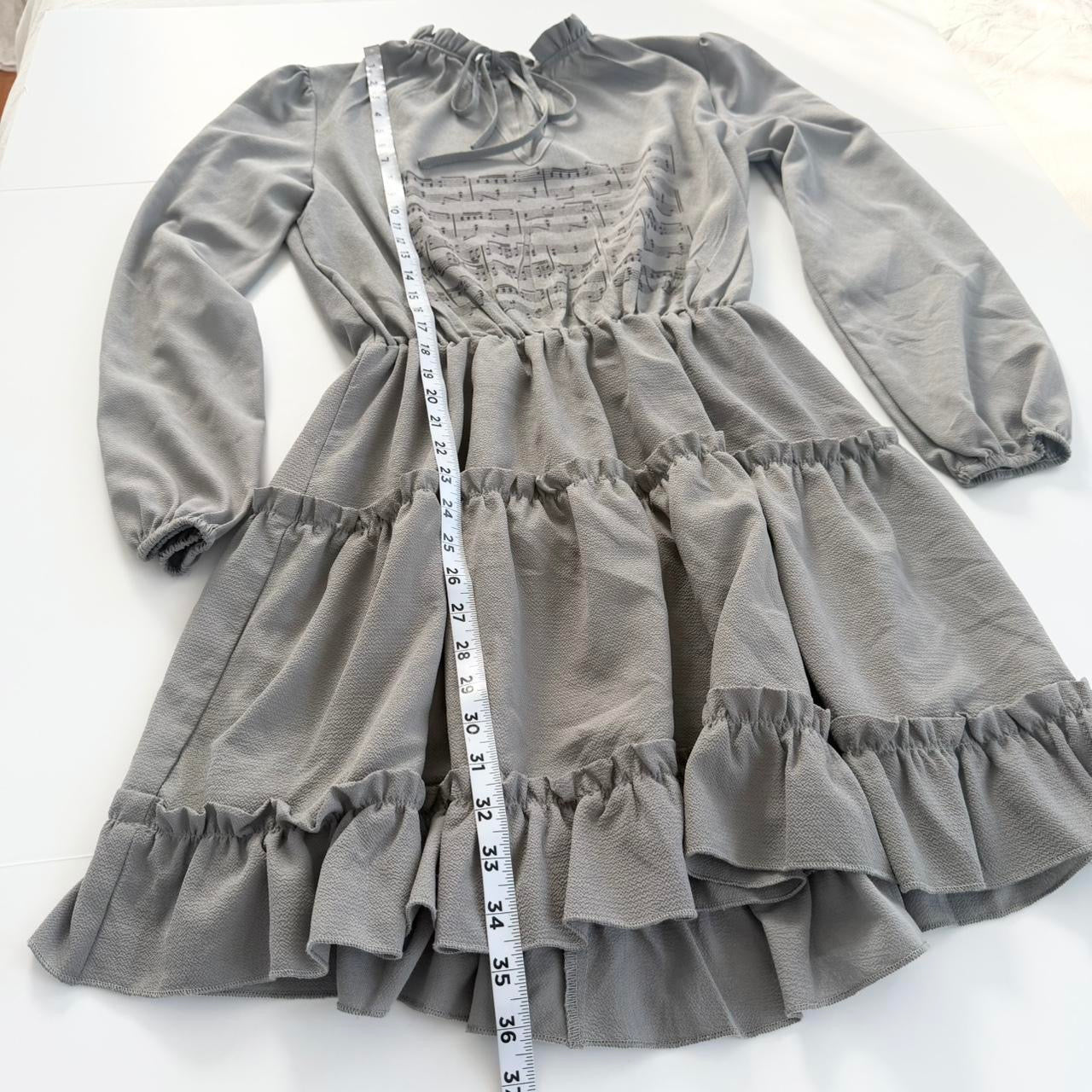 sheet music tiered dress (m)