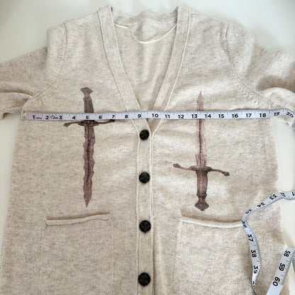 parrying daggers knit cardigan (m)